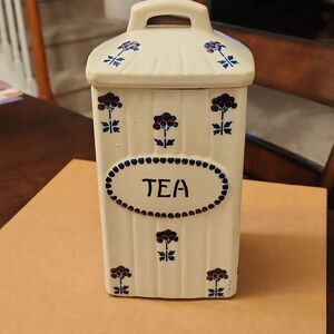 Schweiz Vintage German-Made Tall Tea Canister
